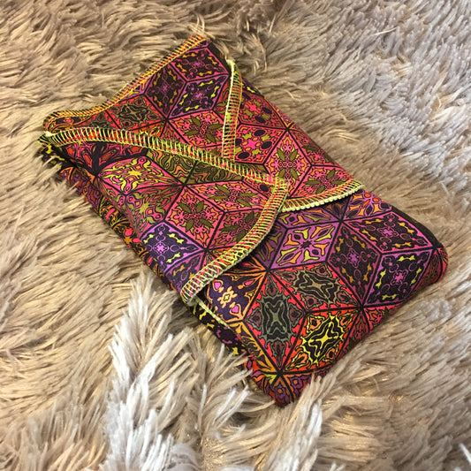 Preplate SNAP Baby organic cotton "CUBISME VIOLET"