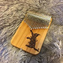 Kalimba POOPOOPIDOO 17K - "ME(LL)OW" - merisier