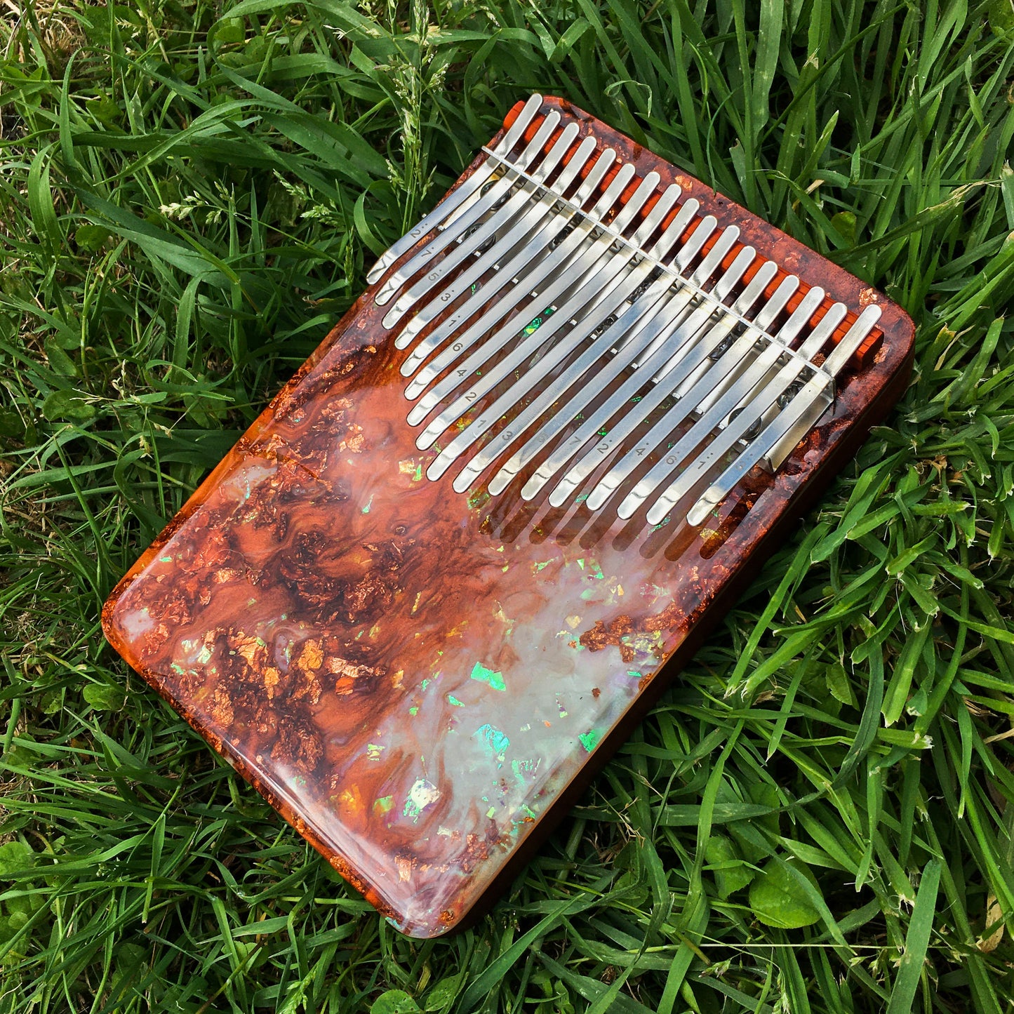 Kalimba 17K POOPOOPIDOO - BOULDER OPAL-rose wood