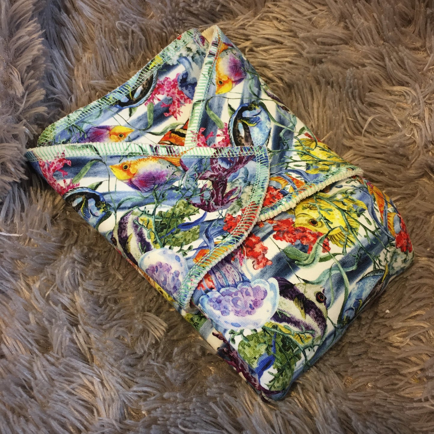 Preplate SNAP Baby cotton organic "AQUARIUM"