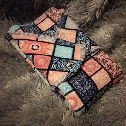 Préplate SNAP Bébé  coton bio "AZULEJOS"