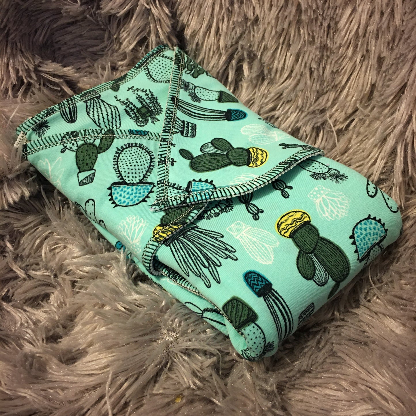 Preplate SNAP Baby organic cotton "CACTEE"