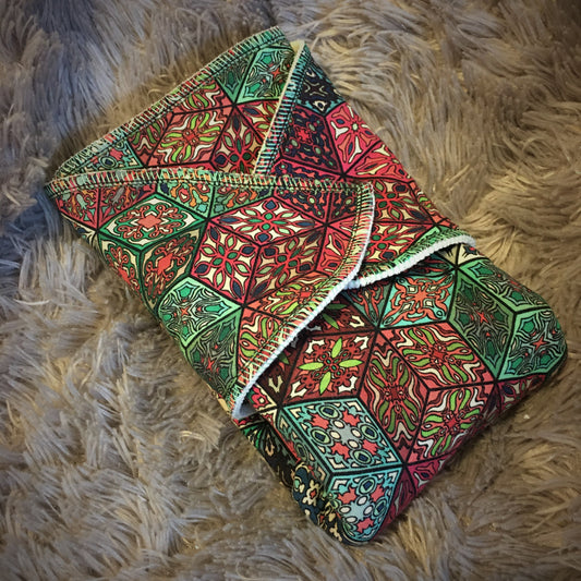 Preplate BASIC Baby organic cotton "CUBISM MINT"