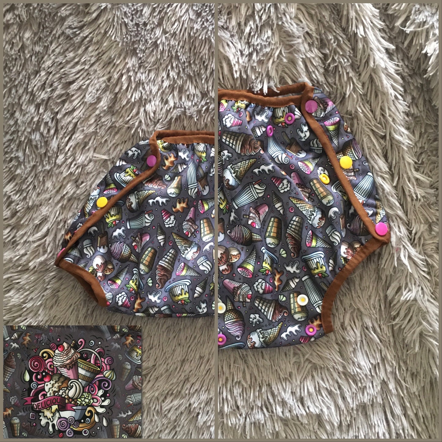 P’tit Bloomer "ICE SCREAM" taupe