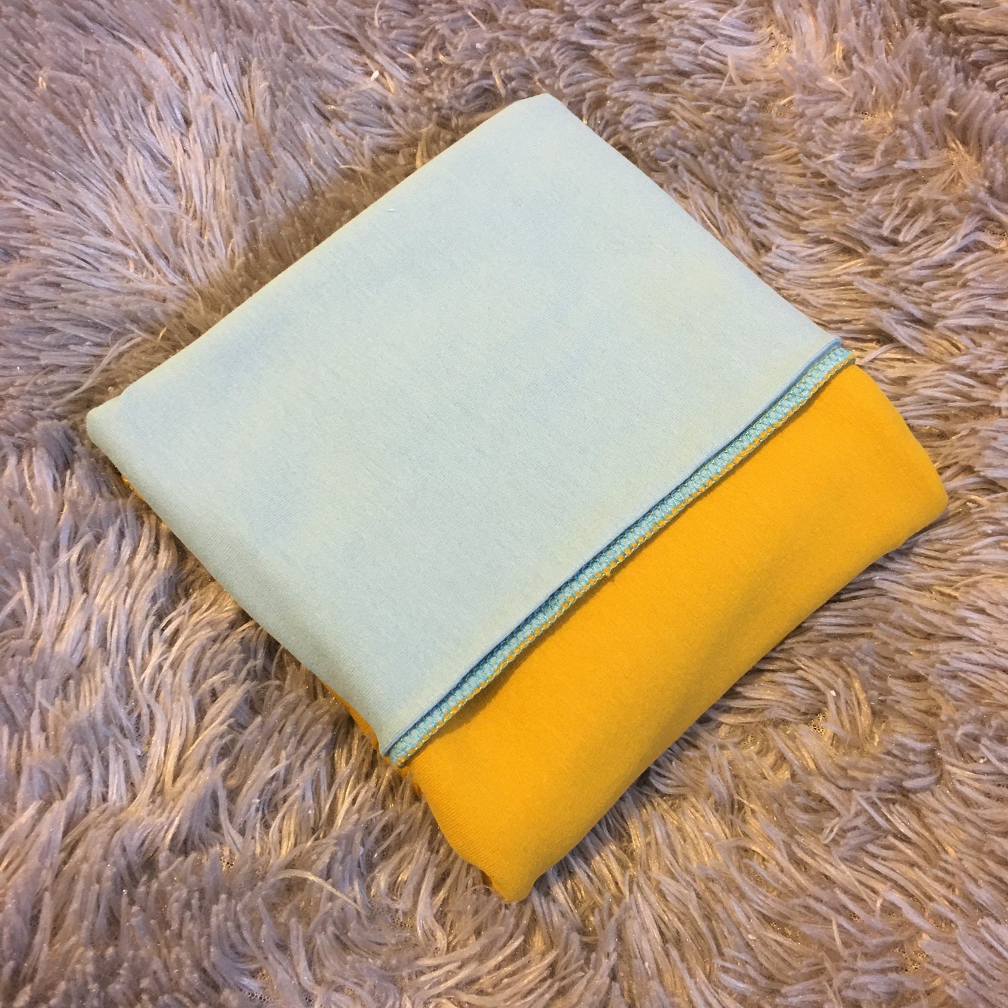 Plate double bébé "COTON BIO" bicolore ou monochrome - 5 coloris