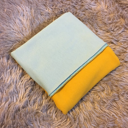 Plate double bébé "COTON BIO" bicolore ou monochrome - 5 coloris