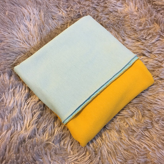 Double baby plate "COTON BIO" two-tone or monochrome - 5 colors