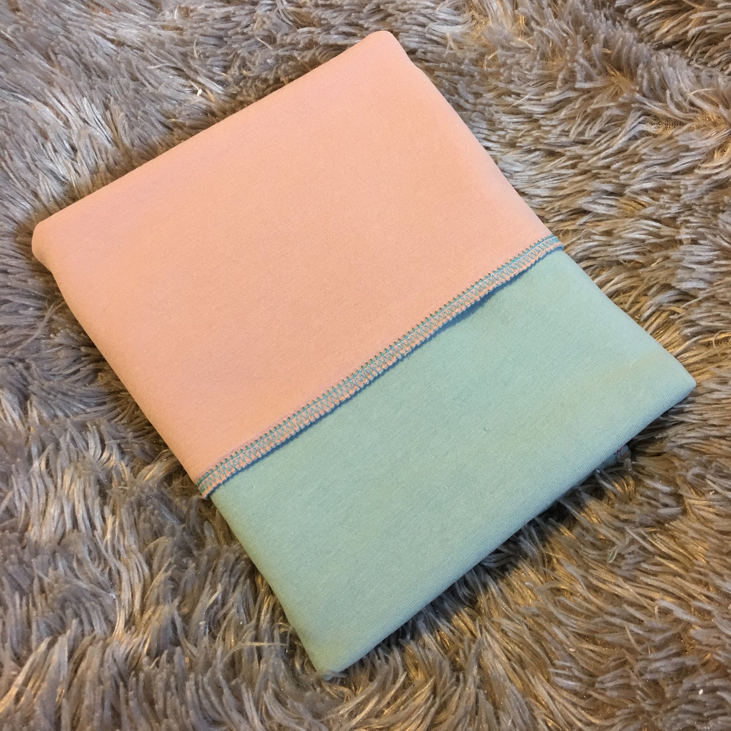 Plate double bébé "COTON BIO" bicolore ou monochrome - 5 coloris