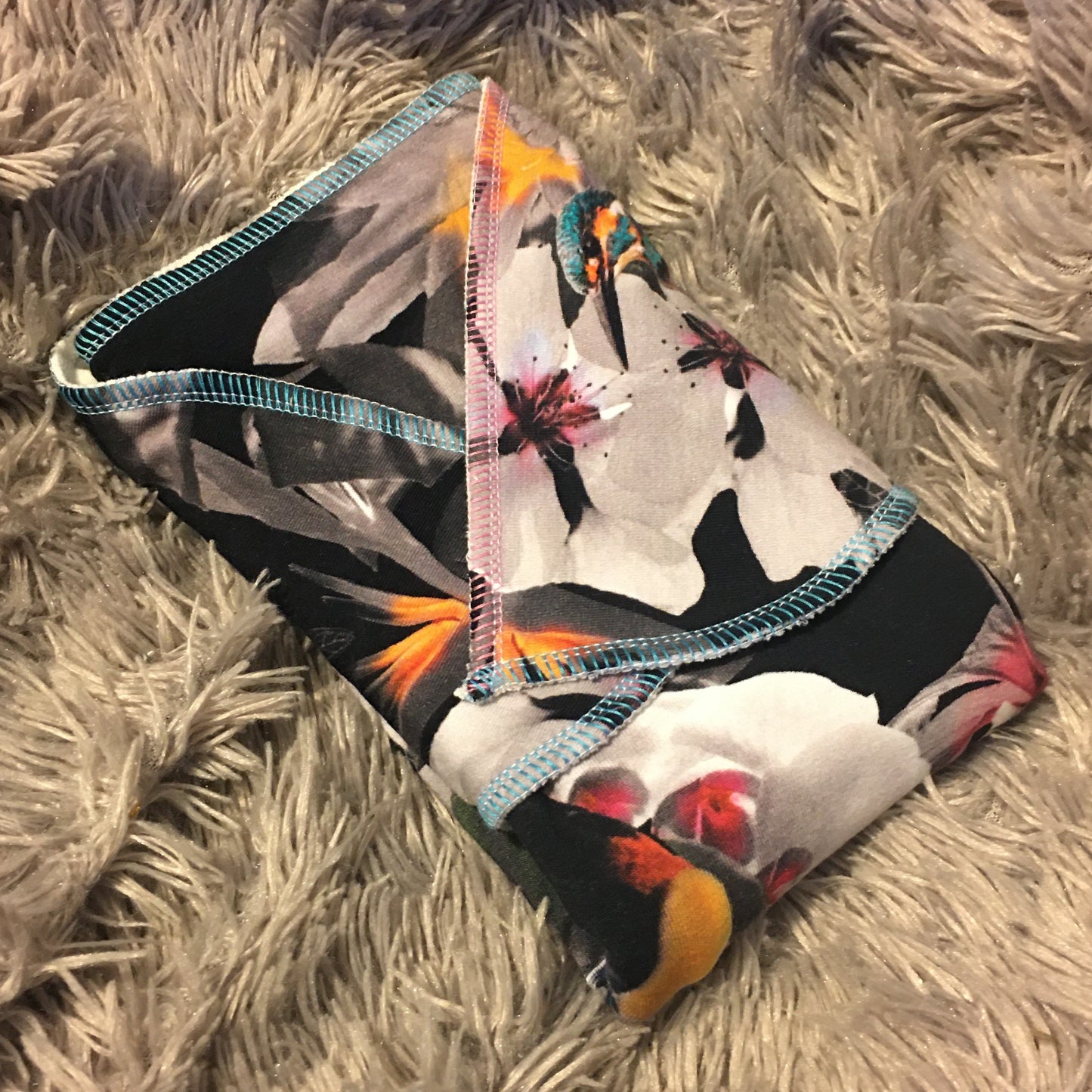 Préplate SNAP Terry Bébé "NUIT TROPICALE"